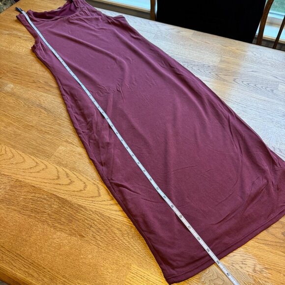 Mikey & Joey Sleeveless Dress Wine Burgundy Size Medium - Picture 7 of 7